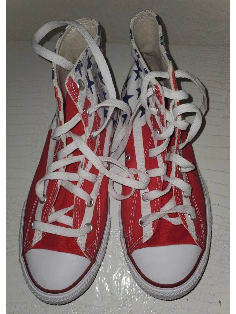 CONVERSE ALL STAR STARS & STRIPES RED, WHITE & BLUE SNEAKERS JUNIOR US BOYS 5